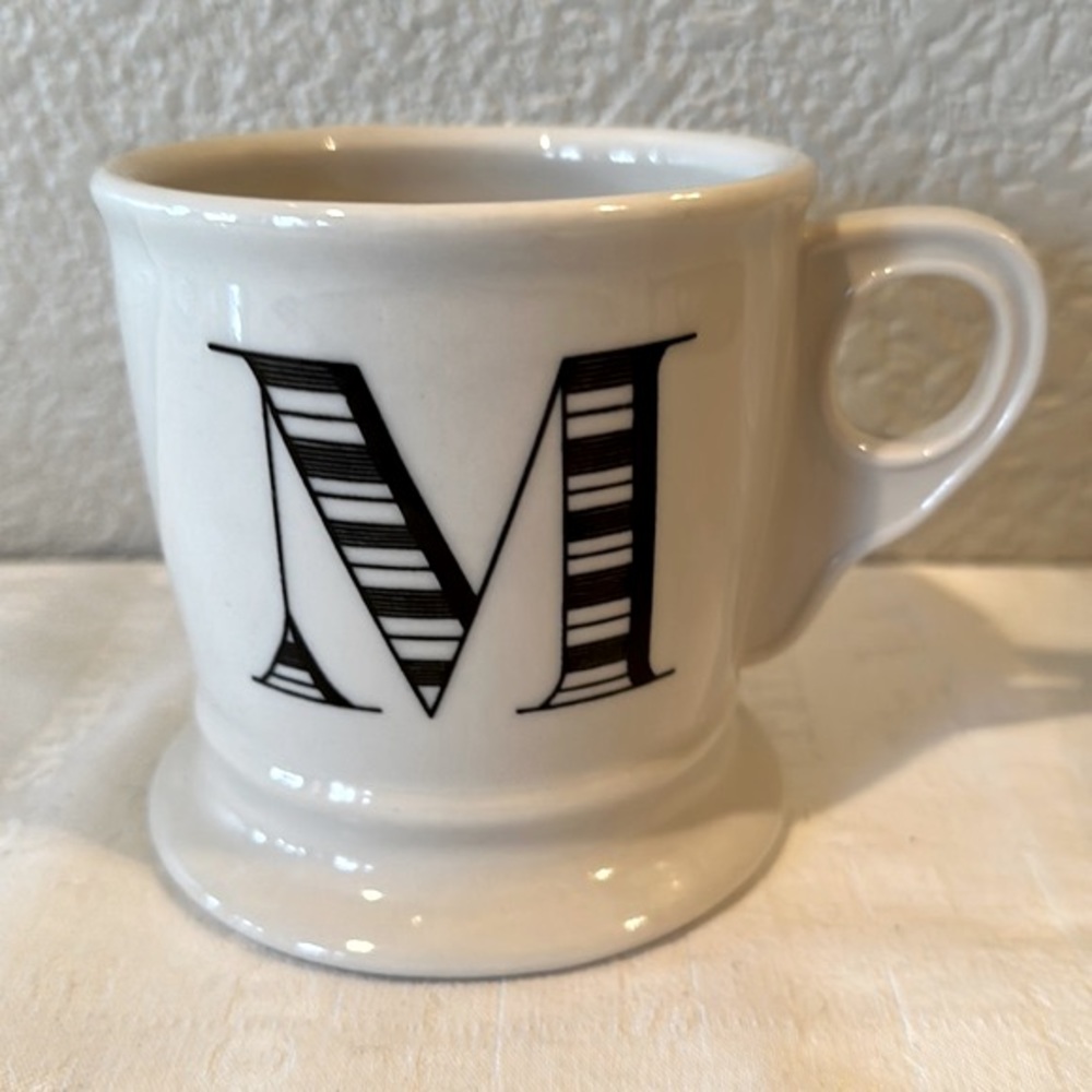 Anthropologie “M” Initial Mug